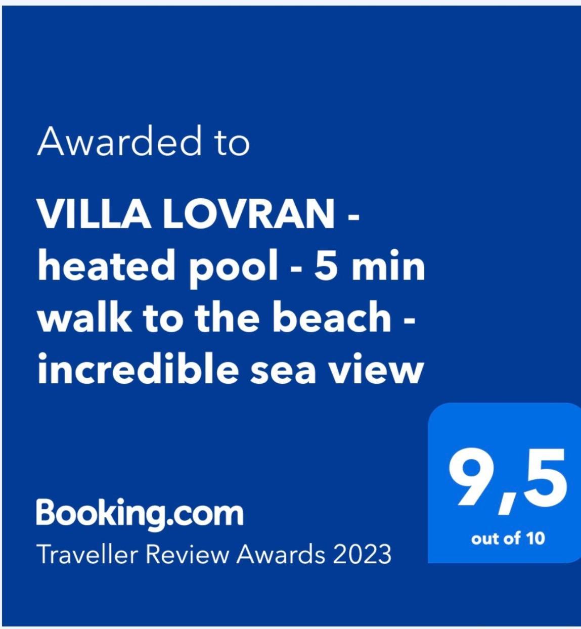 Villa Lovran - 150M To The Beach - Infinity Pool - Incredible Sea View - Fitness Room Εξωτερικό φωτογραφία
