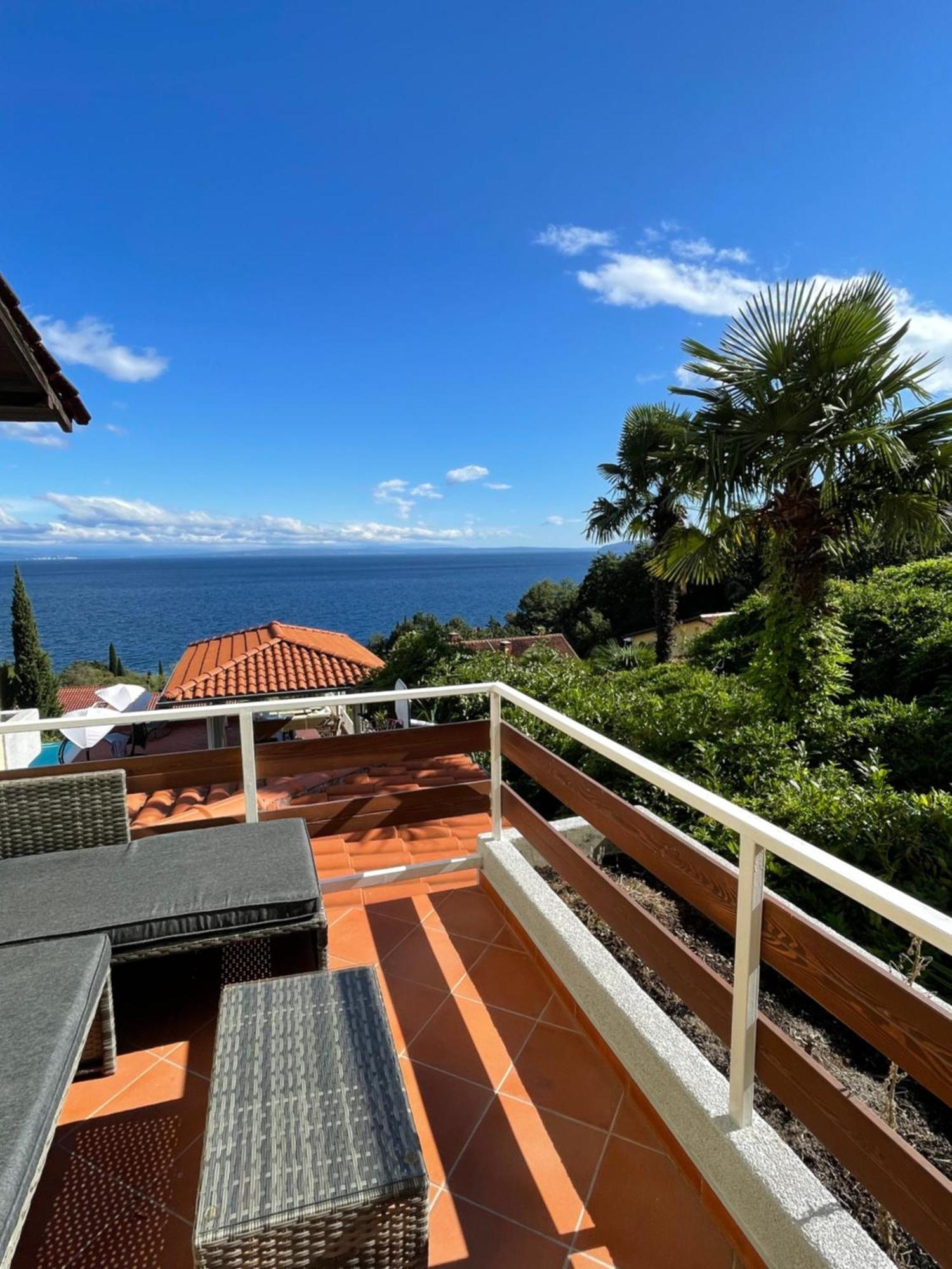 Villa Lovran - 150M To The Beach - Infinity Pool - Incredible Sea View - Fitness Room Εξωτερικό φωτογραφία